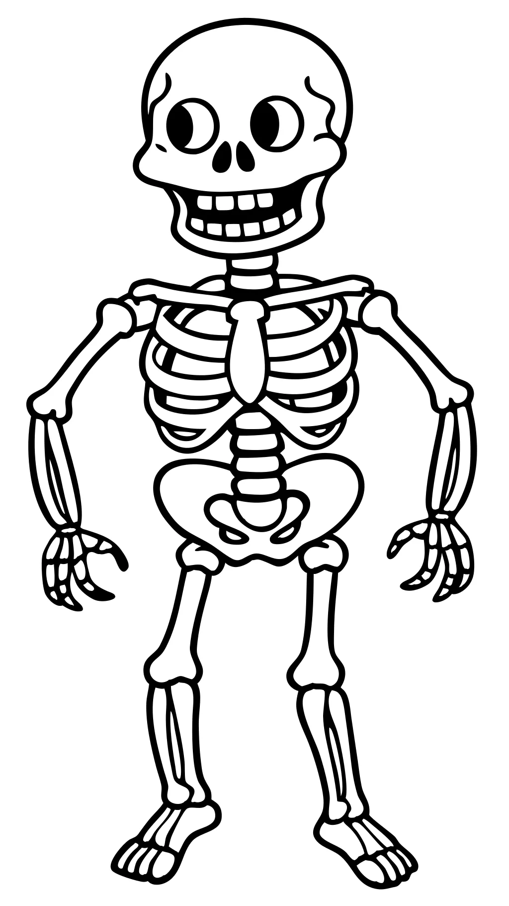 skeleton coloring pages